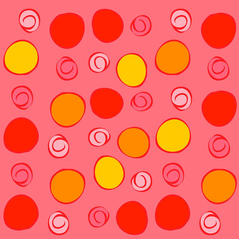 Pink and Orange Circles