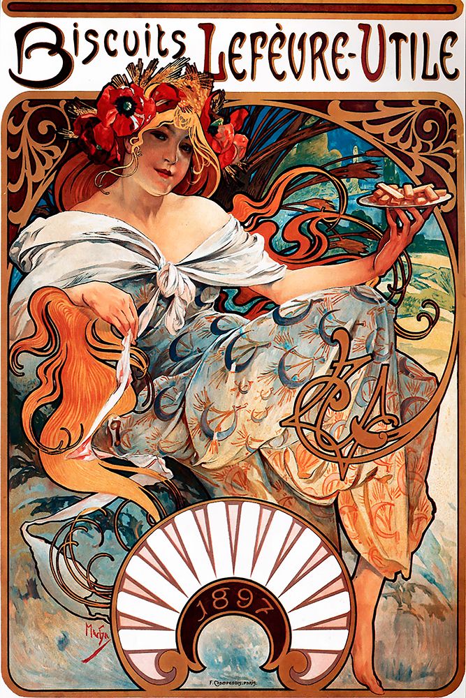 Mucha Biscuits Lefevre-Utile
