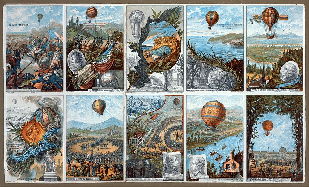Vintage Hot Air Balloons Card