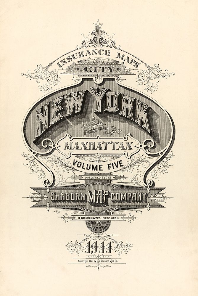 Vintage Map Ny