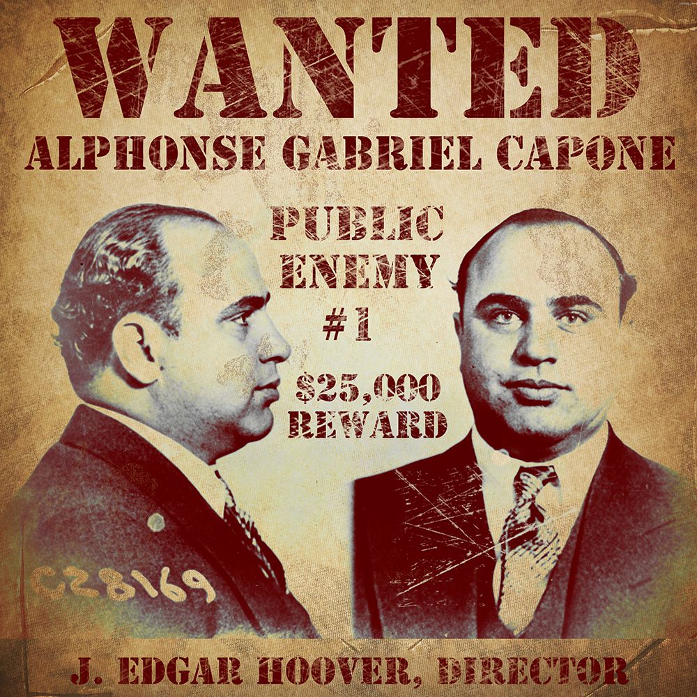 Al Capone Wanted Poster