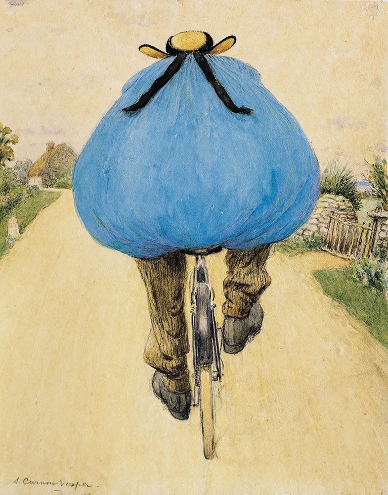 Blue Bicycle Rider