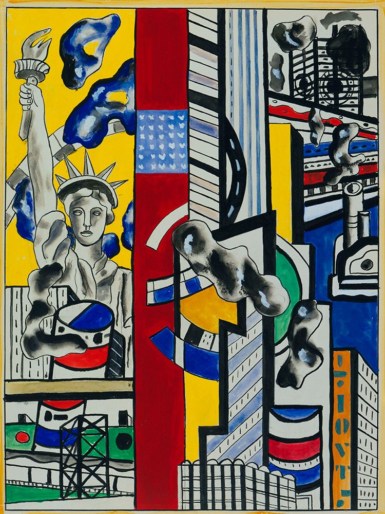 Fernand LÃ©ger - Study for Cinematic Mural-Study II