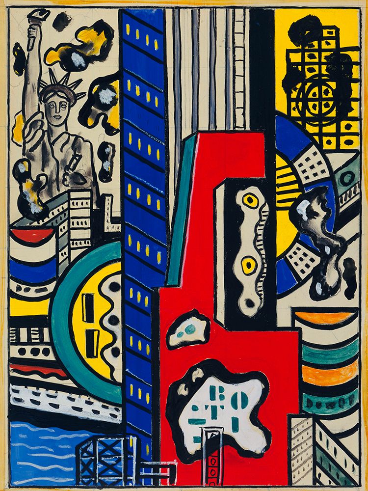 Fernand LÃ©ger - Study for Cinematic Mural-Study III