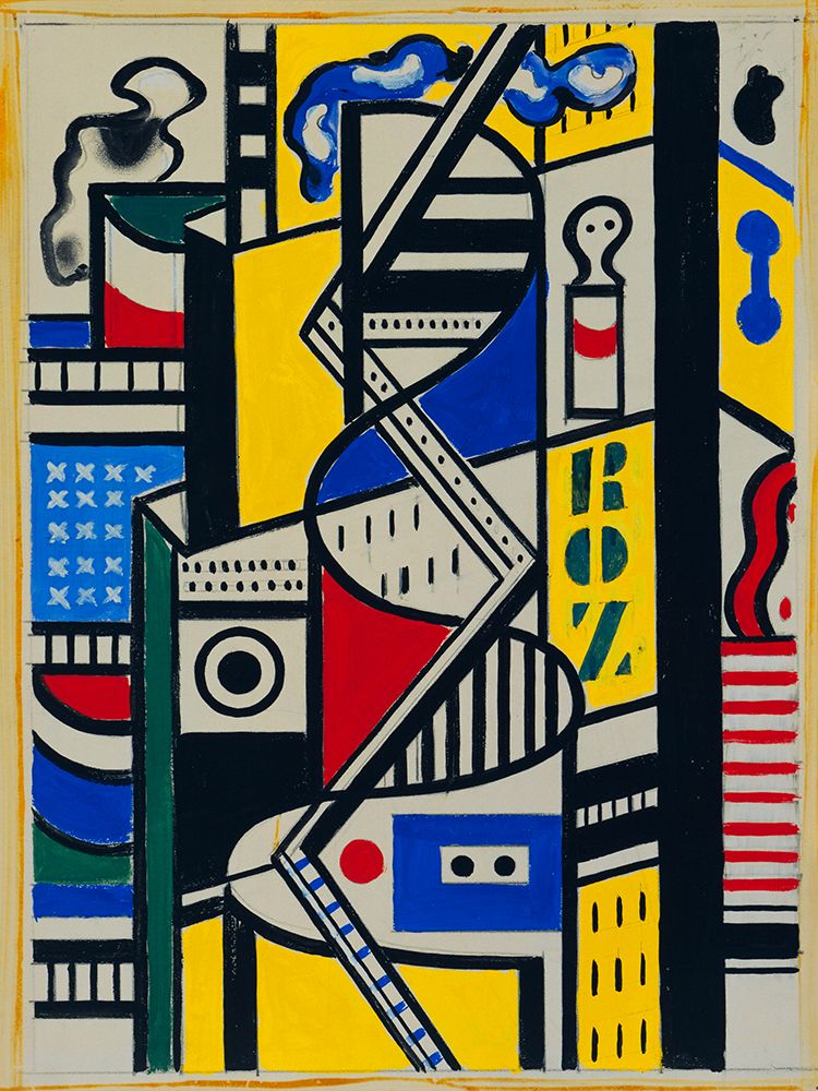 Fernand LÃ©ger - Study for Cinematic Mural-Study VI