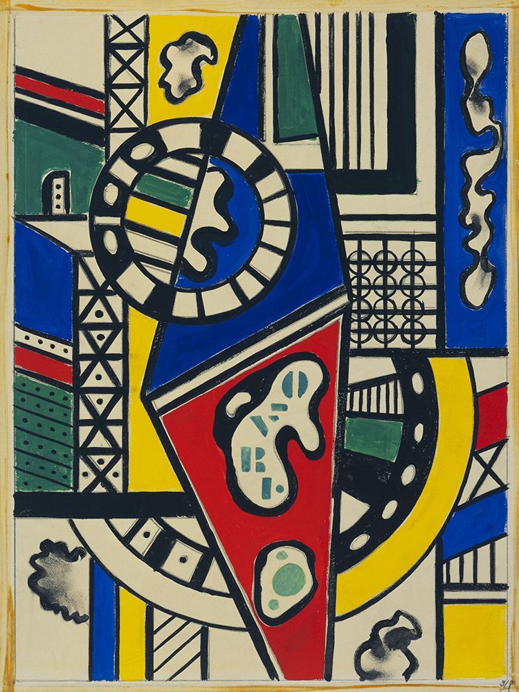 Fernand LÃ©ger - Study for Cinematic Mural-Study VII