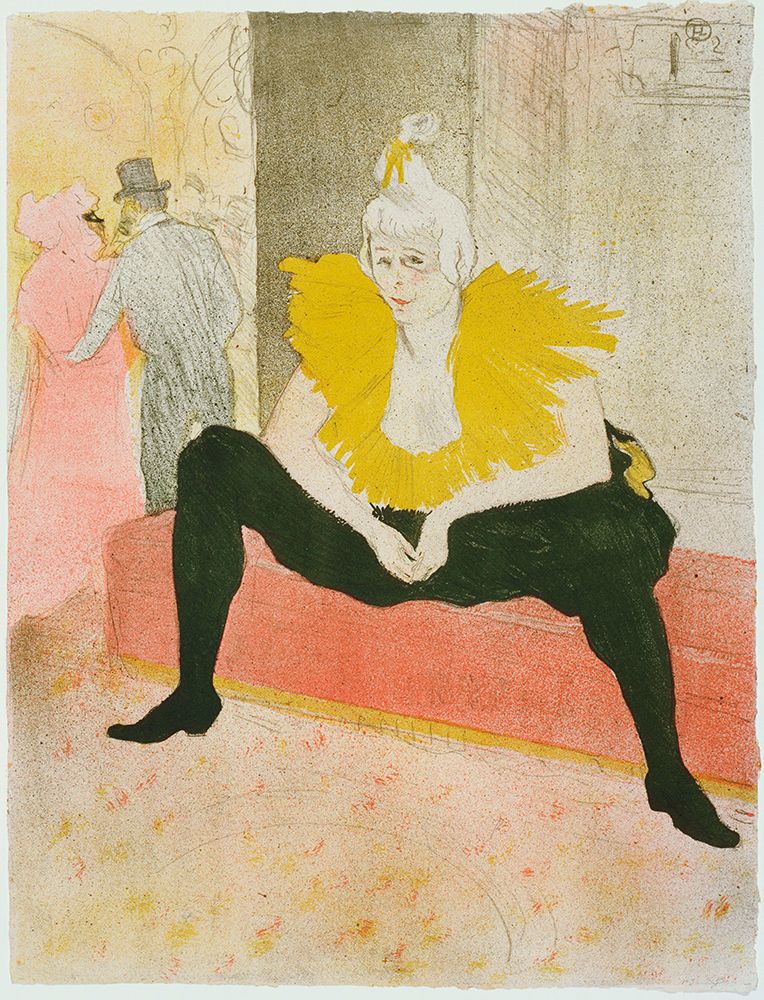 Henri De Toulouse-Lautrec - La Clownesse Assise From Elles