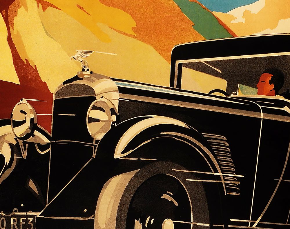 Vintage Art Deco Auto Ad