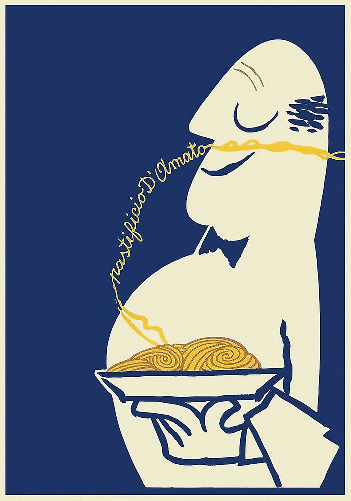 Whimsical vintage Italian Pasta