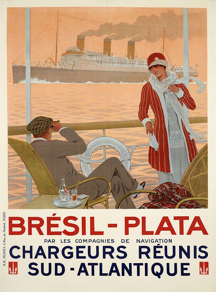 Vintage South Atlantic Sailing Company Travel ad