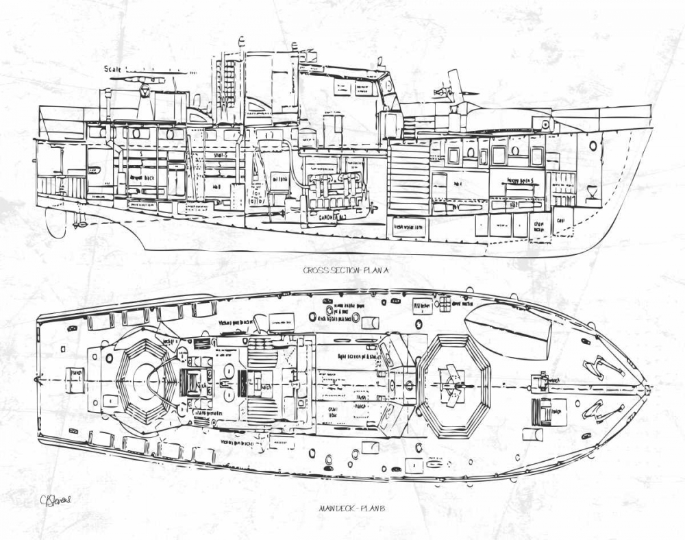 Boat Blueprint 1 wht