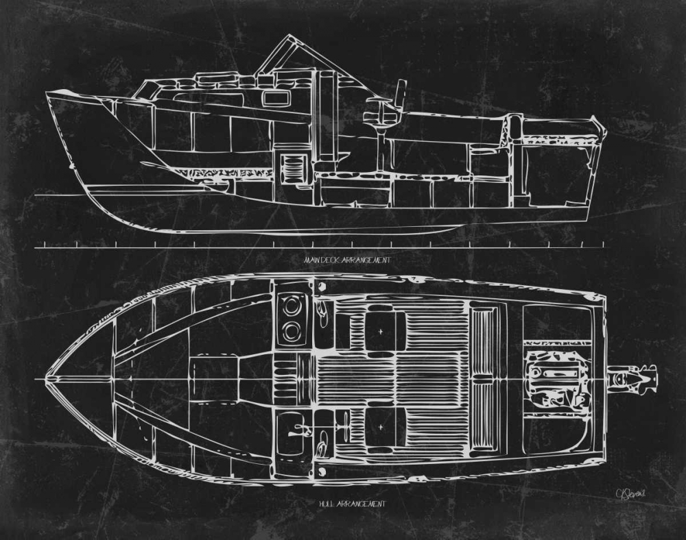 Boat Blueprint 2 blk