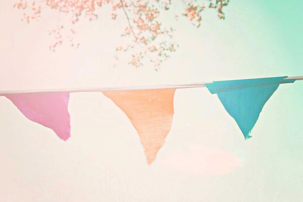 Vintage bunting hot.