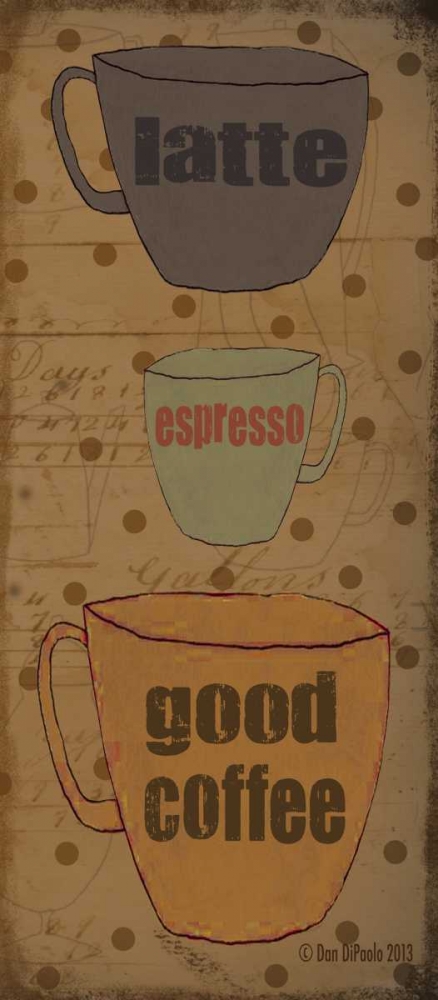 Coffee Dots Panel 2