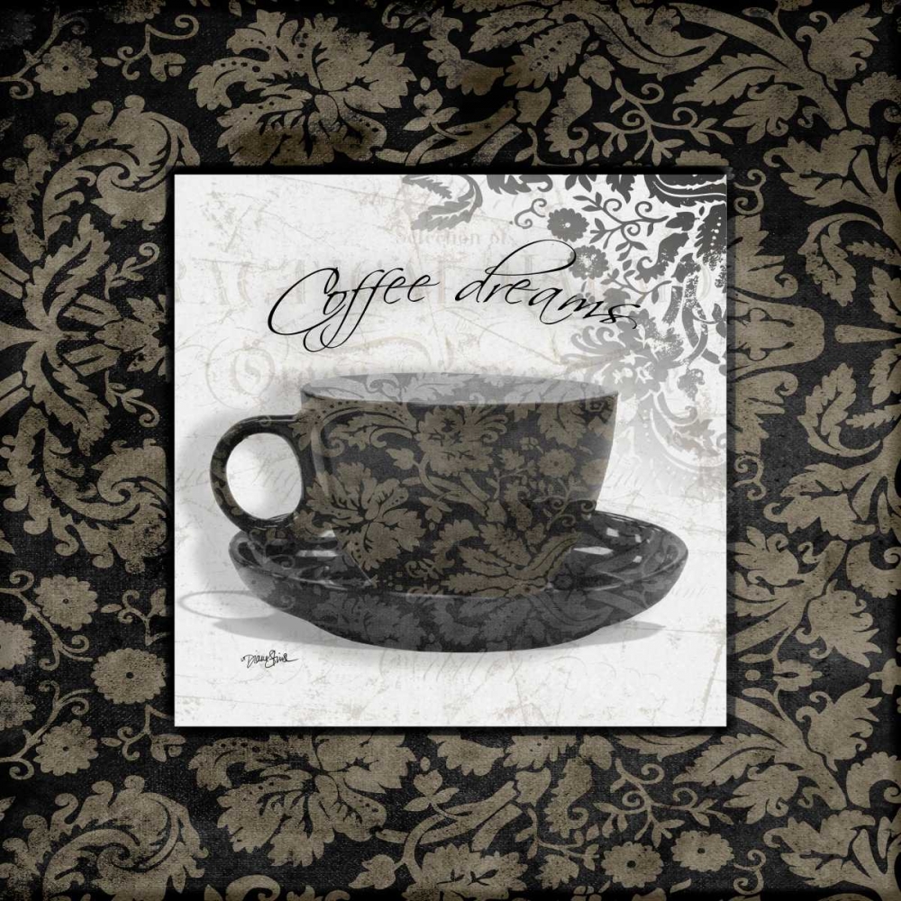 Coffee Damask 1