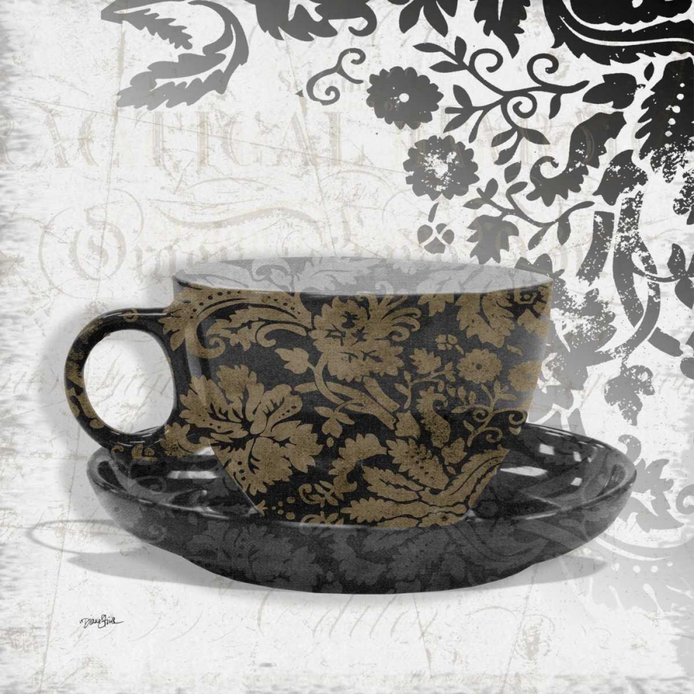 Coffee Damask 1