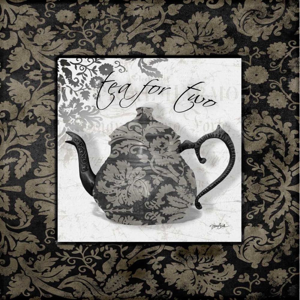 Gray Tea Damask