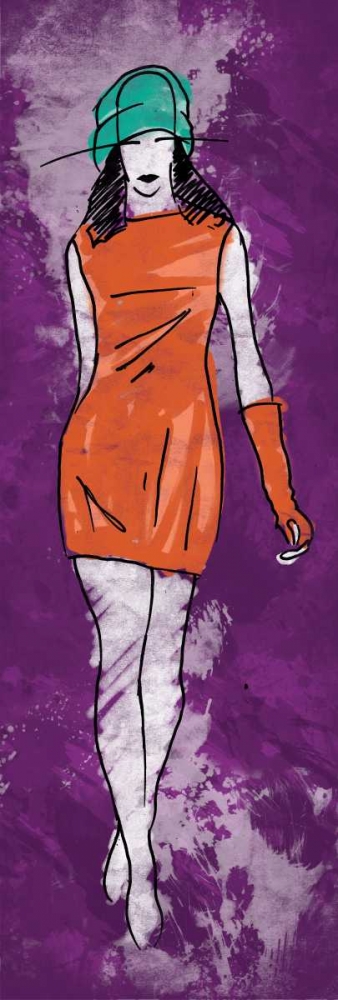 Runway Model on Purple