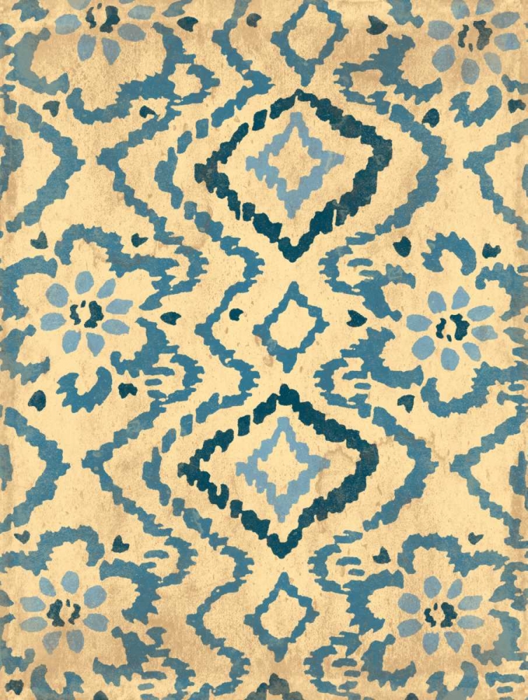 Blue Ikat