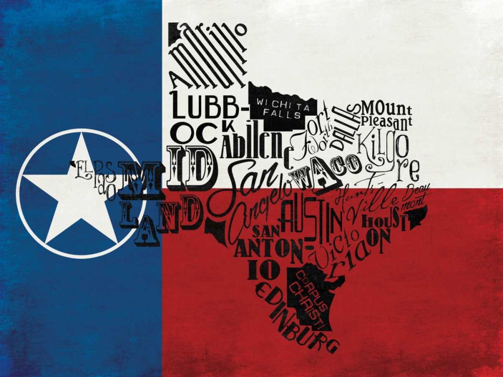 Rustic Texas Flag