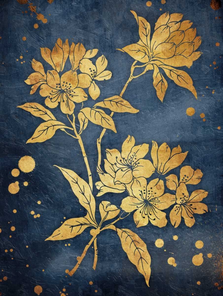 Floral Golden Blues