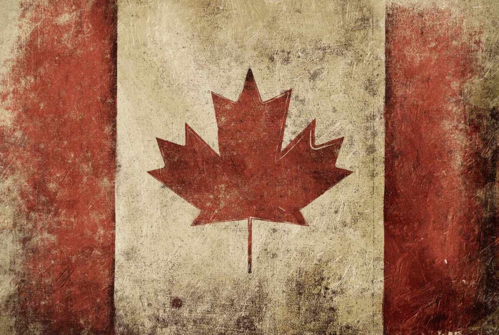 Canadian Rustic Flag