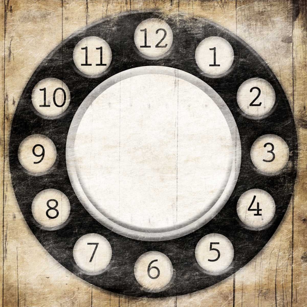Rottery Clock Black