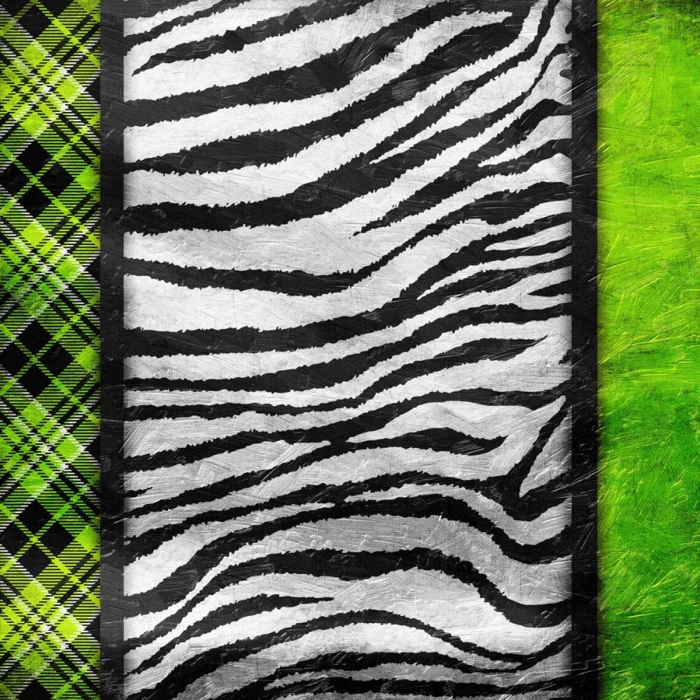 Lime Zebra Plaid