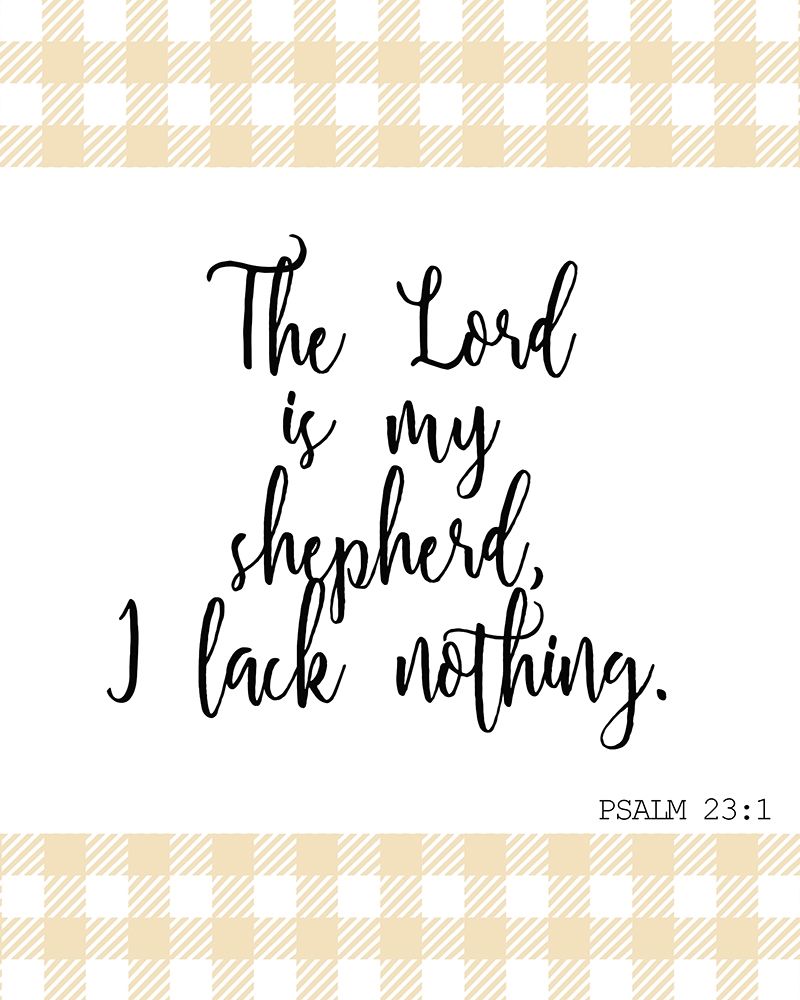 I Lack Nothing
