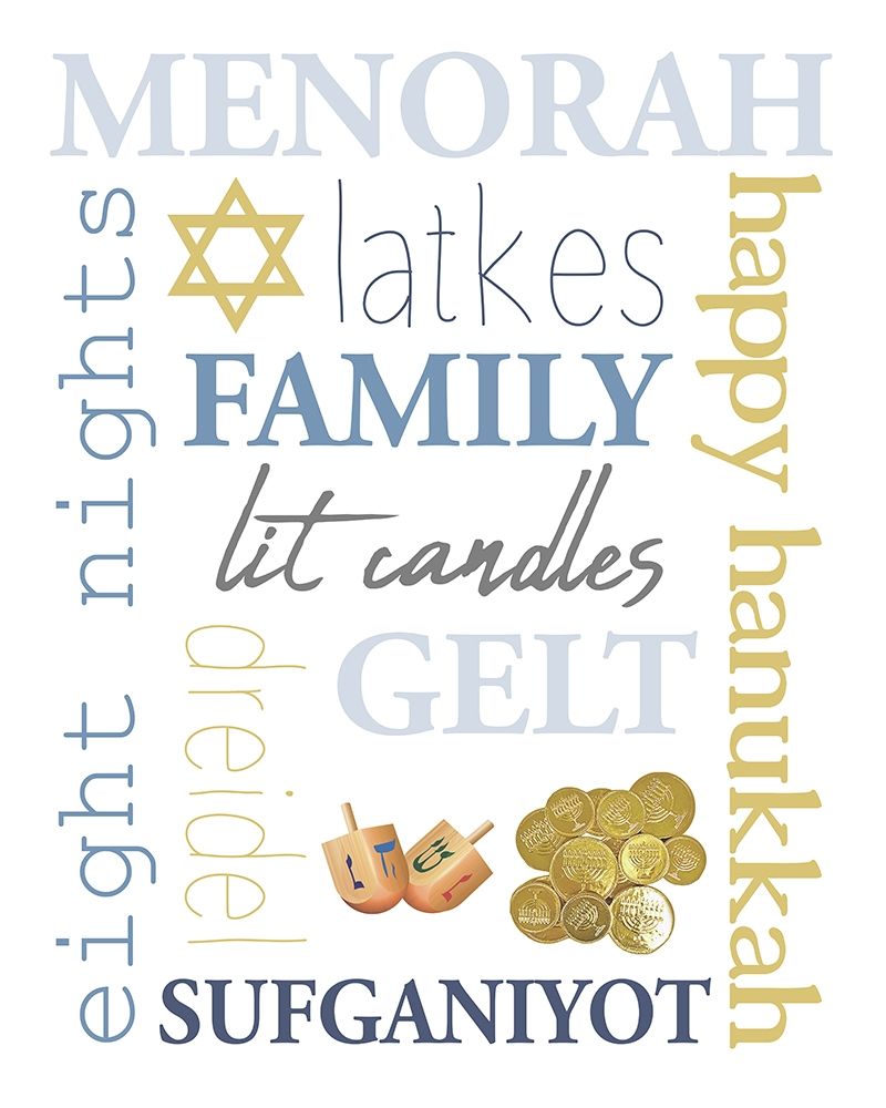 Hanukkah Word Art