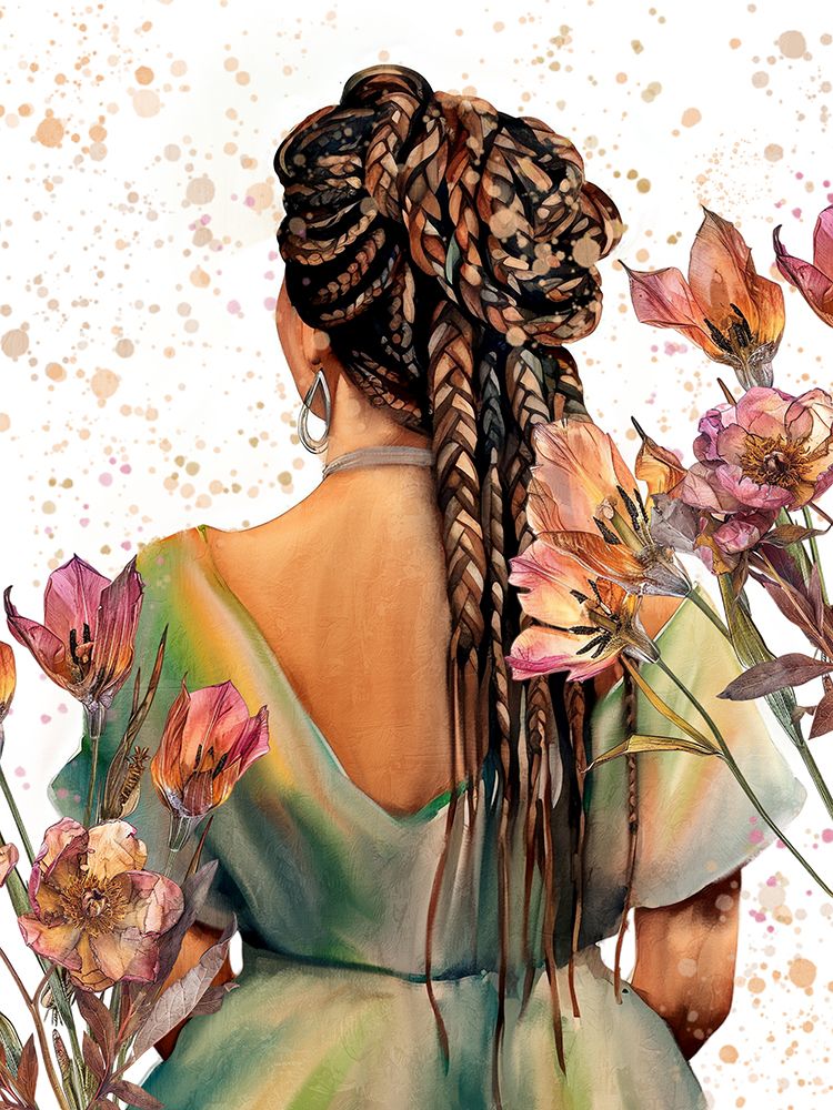 Pressed Portrait Floral 1