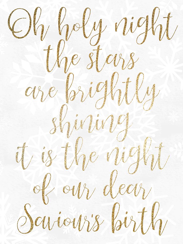 Oh Holy Night Gold