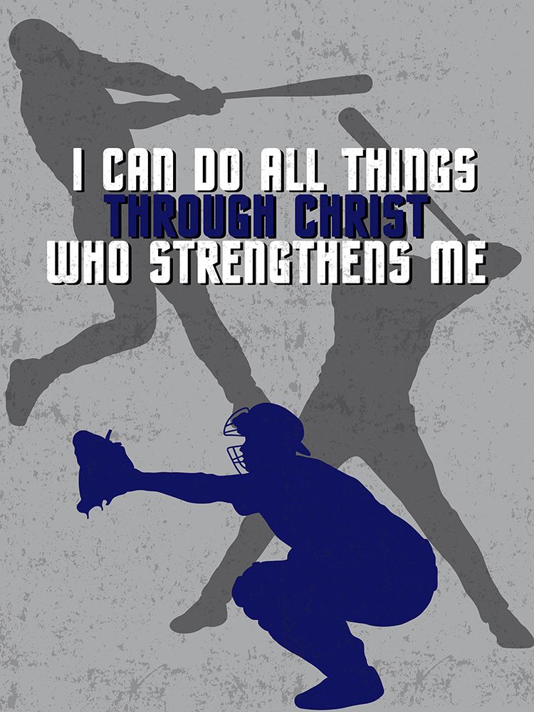 I Can Play Baseball Blue
