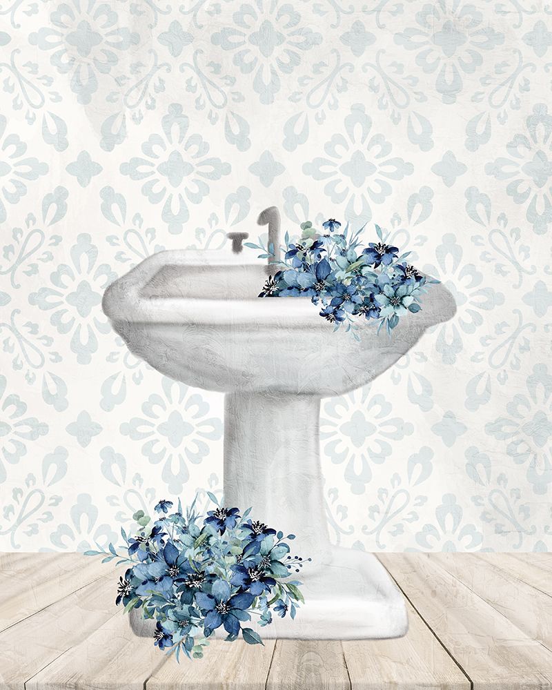 Blue Bath Sink