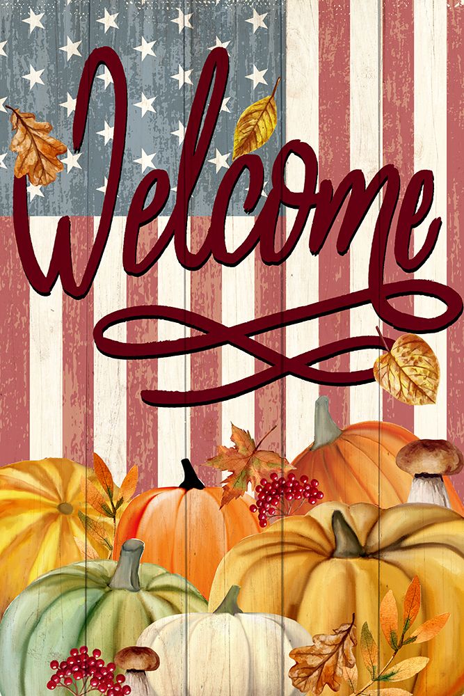 Patriotic Pumpkin Fall