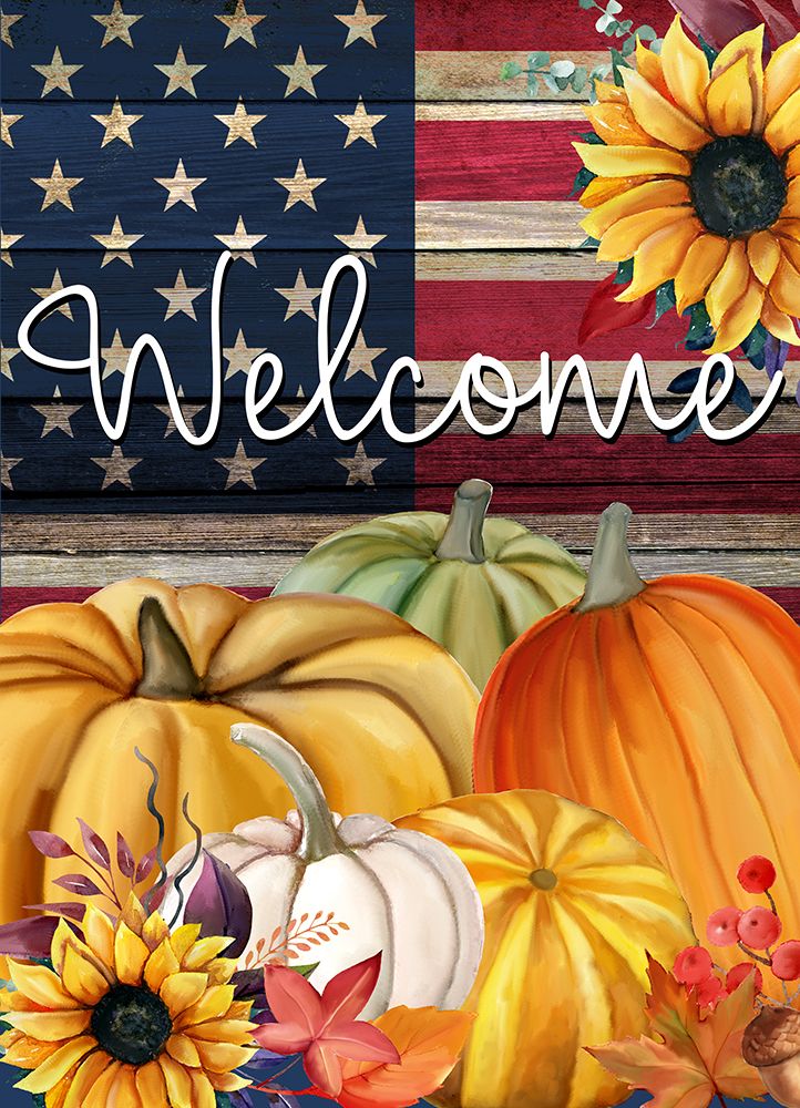Welcome USA And Pumpkins