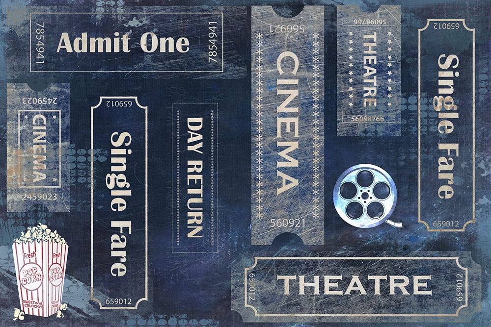 Admit One blue