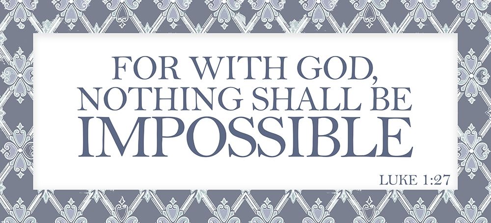 For with God