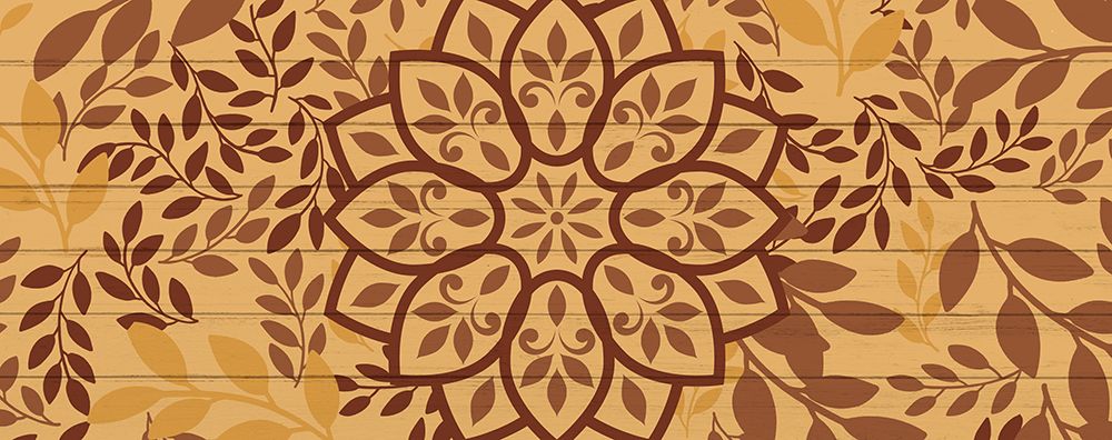 Brown Mandala Leaves 1