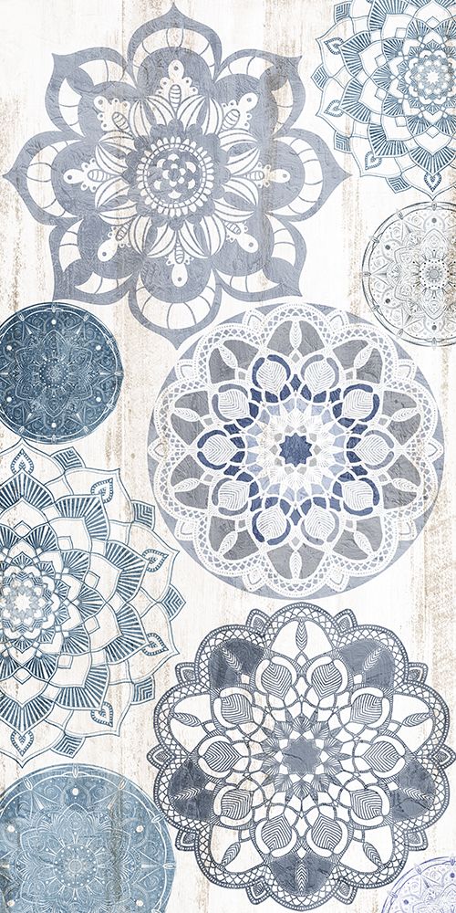 Mandala Blues Panel 1