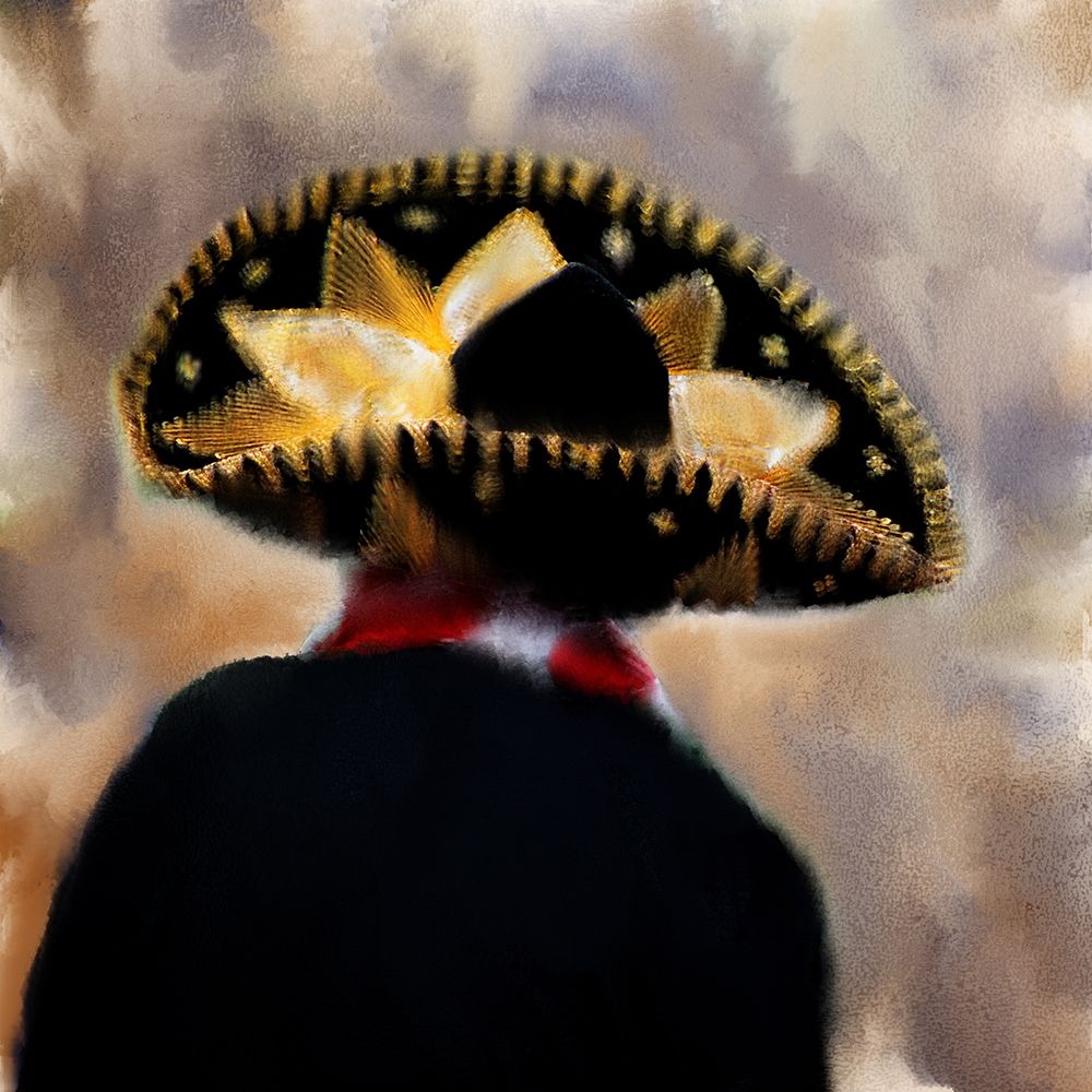 Gold and Black Sombrero