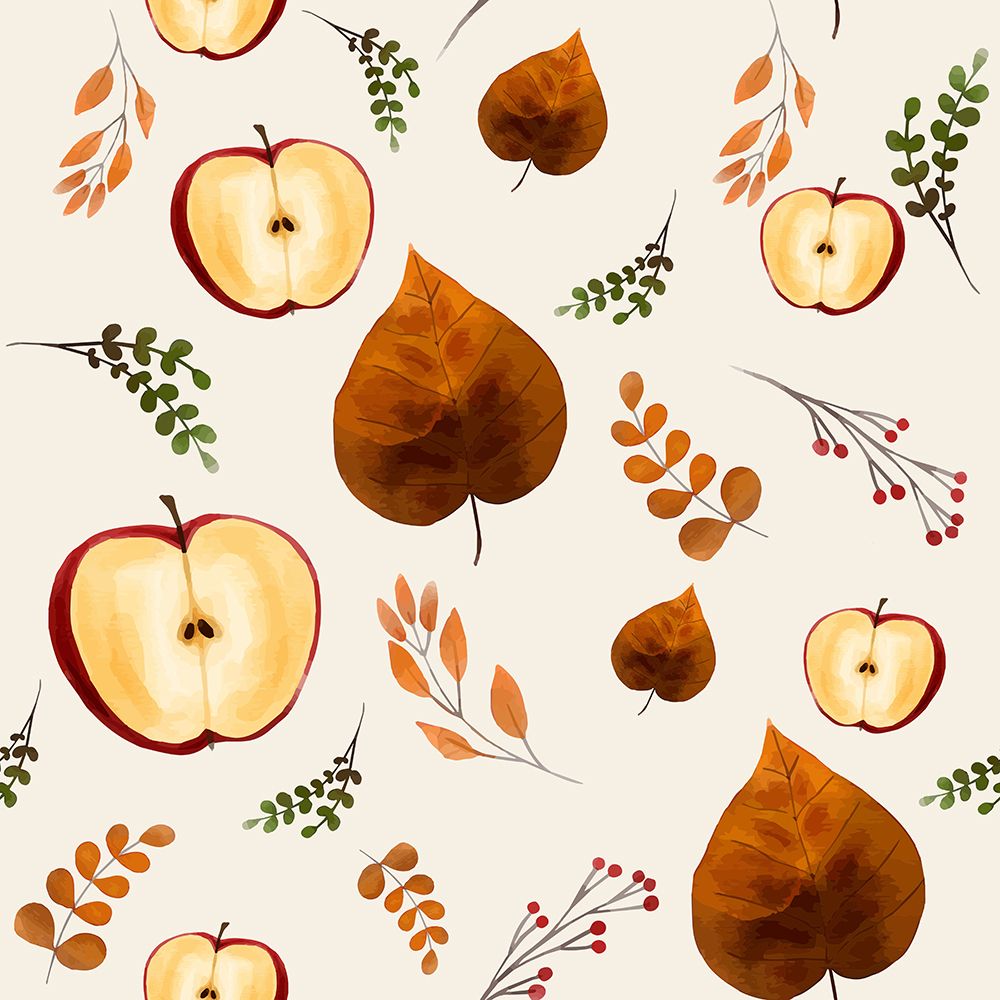 Apples And Leaves 1