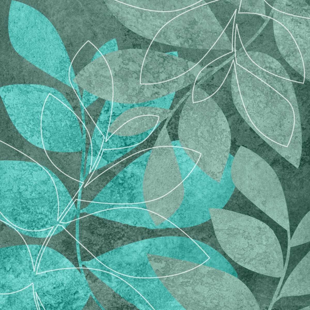 Teal Leaves II