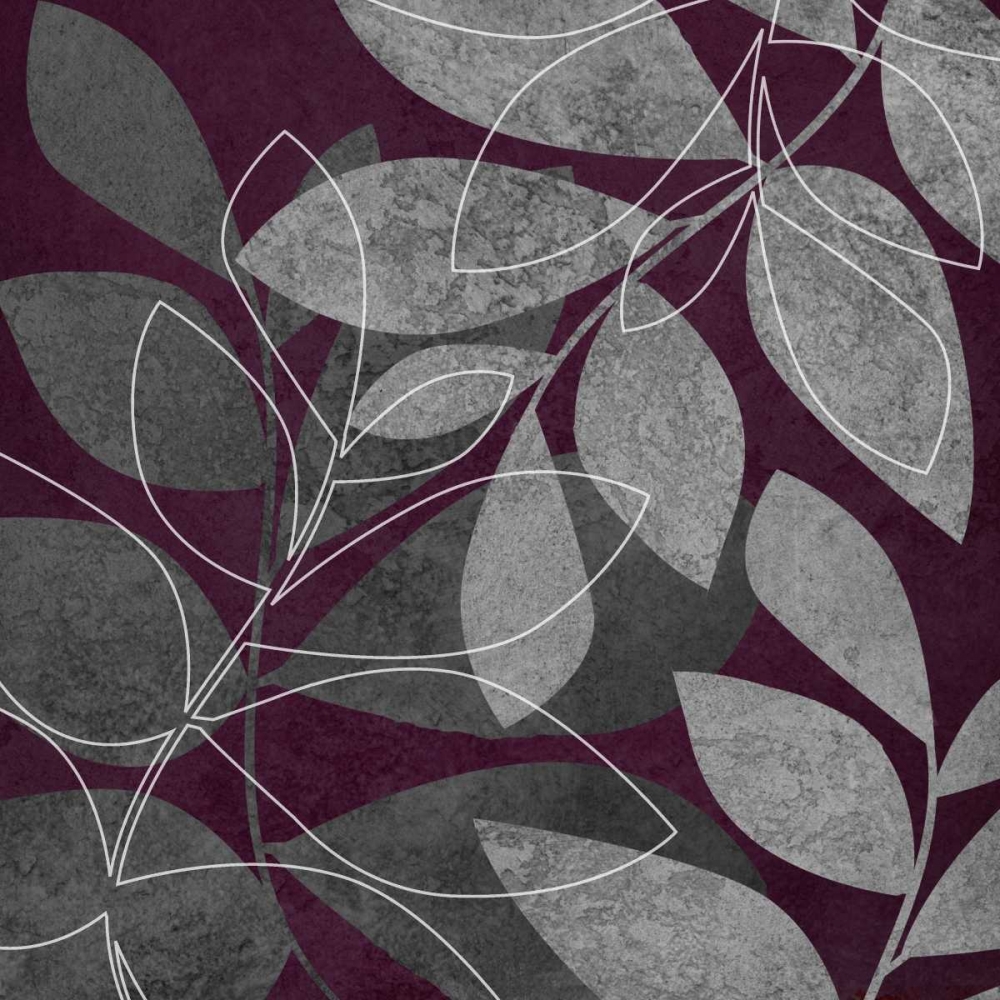 Gray and Purple Leaves II