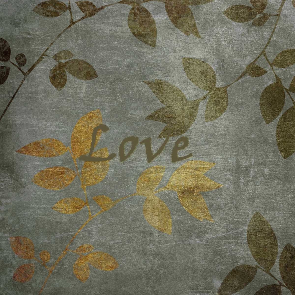 Green and Brown Leaves Love
