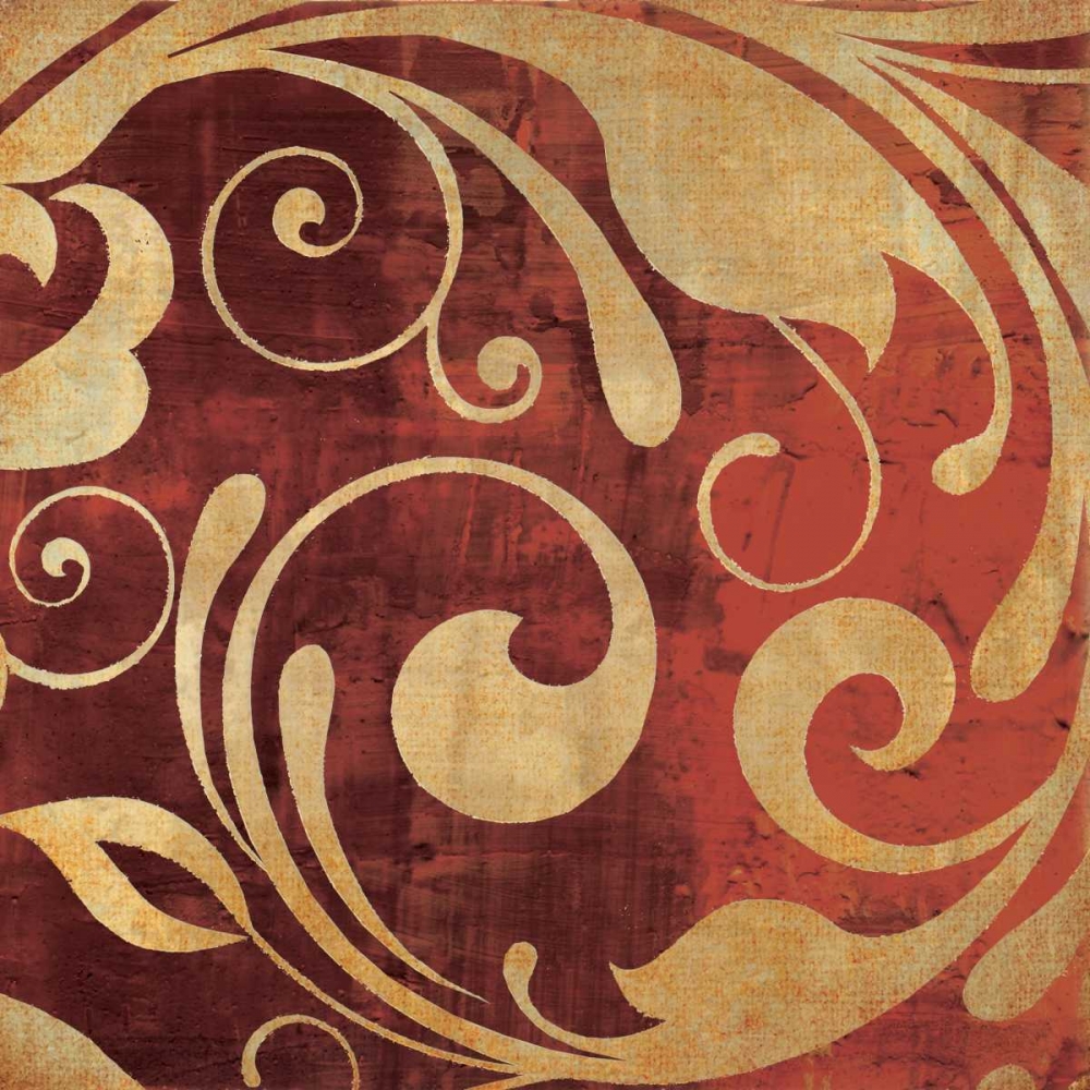 Red Gold Swirl