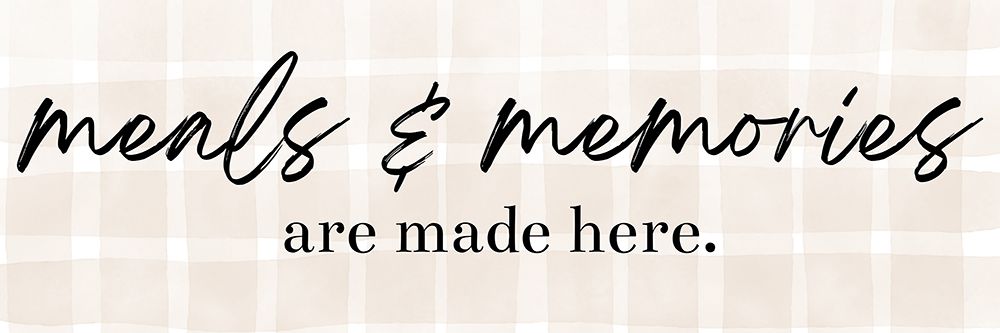 Meals And Memories Plaid