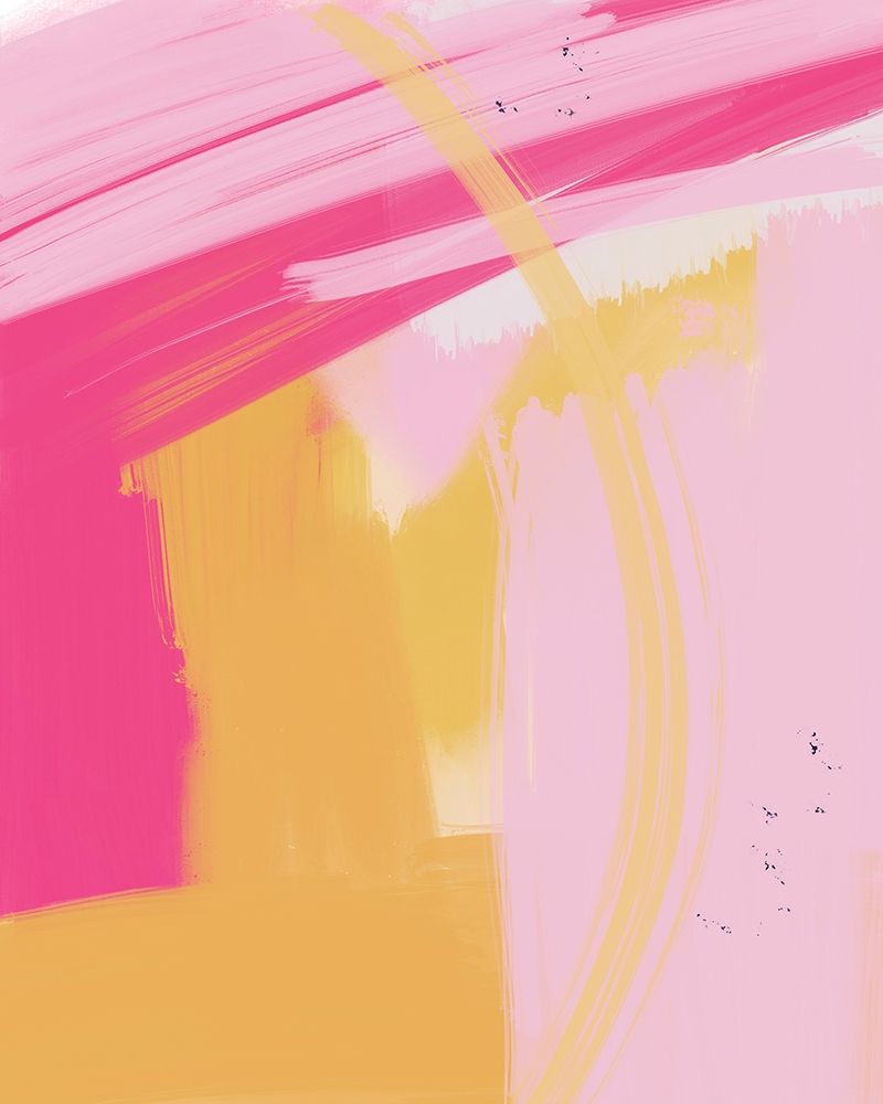 Pink and Yellow Abstract