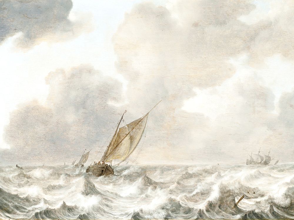 Vintage Stormy Seas