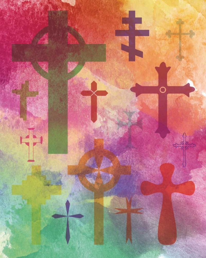 Watercolor Cross 1
